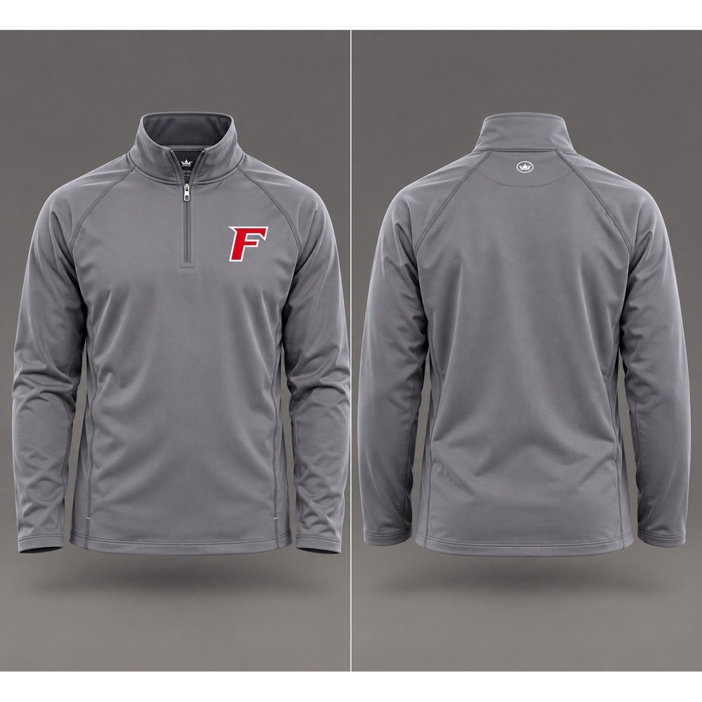 Peter Millar Crown Sport Mens xxl iron Gray 1/4 zip nwt red F florida gators